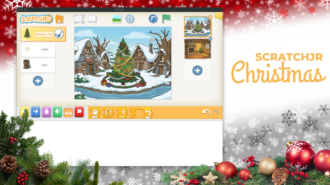 Your First ScratchJr Holiday Treat: Unwrapping the Ready, Set, Compute Christmas Project!